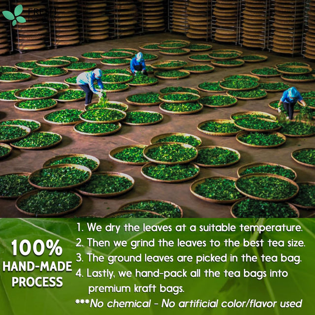 Premium Senna Leaf Tea Bags, 100% Natural & Pure from Senna Leaves. Loose Leaf Senna Herbal Tea, Made with Natural Material Tea Bags, Senna Leaf Tea. No Sugar, No Caffeine, No Gluten, Vegan.