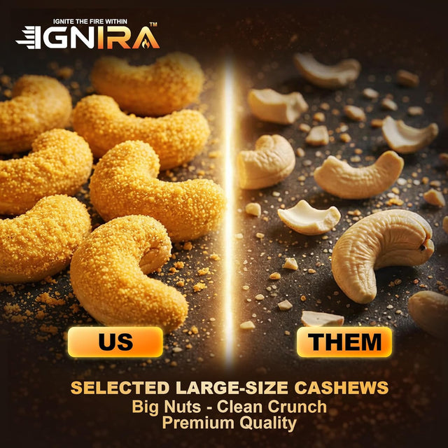 IGNIRA Cappuccino Cashew Nuts – Roasted Cashew Nuts with Cappuccino Flavor, Pack of 1 (1.76 oz)