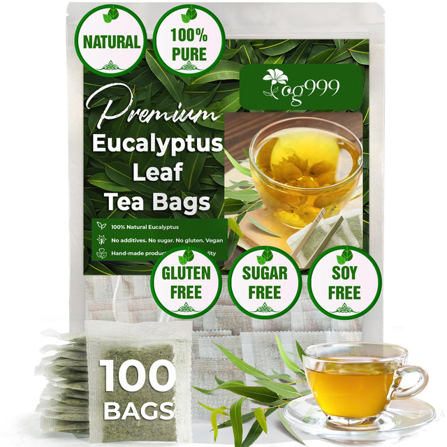 TOG999, Premium 120 Moringa Leaf Tea Bags, 100% Natural & Pure from Moringa Leaves. Loose Leaf Moringa Herbal Tea. Moringa Leaf Tea. No Sugar, No Caffeine, No Gluten, Vegan.