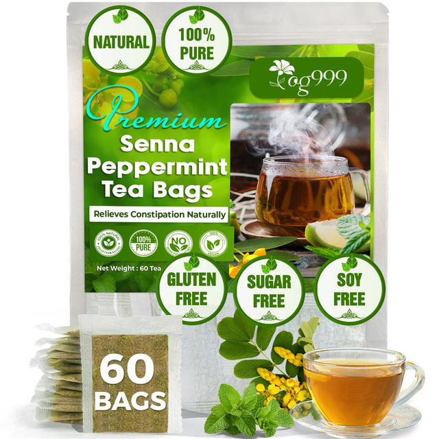 TOG999, Premium 120 Moringa Leaf Tea Bags, 100% Natural & Pure from Moringa Leaves. Loose Leaf Moringa Herbal Tea. Moringa Leaf Tea. No Sugar, No Caffeine, No Gluten, Vegan.