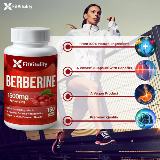Premium Berberine Supplement, Non-GMO, Gluten-Free