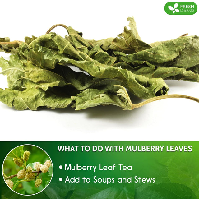 Permium Mulberry Leaves, Mulberry Loose Leaf Herbal Tea, No Additives, No Caffeine, Vegan