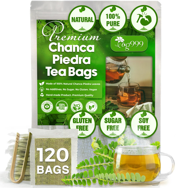 TOG999, Premium 120 Moringa Leaf Tea Bags, 100% Natural & Pure from Moringa Leaves. Loose Leaf Moringa Herbal Tea. Moringa Leaf Tea. No Sugar, No Caffeine, No Gluten, Vegan.