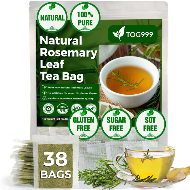 TOG999, Premium 120 Moringa Leaf Tea Bags, 100% Natural & Pure from Moringa Leaves. Loose Leaf Moringa Herbal Tea. Moringa Leaf Tea. No Sugar, No Caffeine, No Gluten, Vegan.