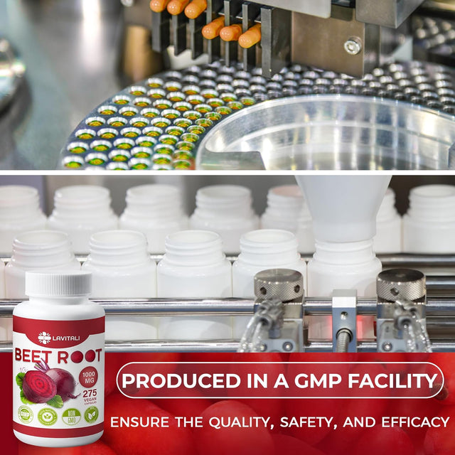 Beet Root Extract Capsules No Gluten, No Sugar, Vegan Capsules, High Concentrated Herbal Beet Root Extract.