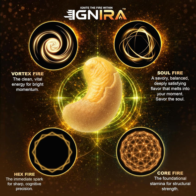 IGNIRA Cappuccino Cashew Nuts – Roasted Cashew Nuts with Cappuccino Flavor, Pack of 6 (1.76 oz/unit)