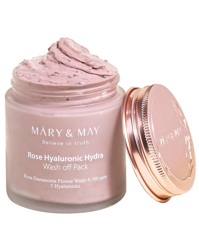 Mary & May Vegan Rose Hyaluronic Hydra Wash Off Pack