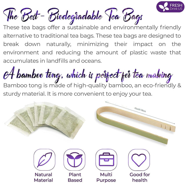 Premium Lavender Mint Tea Bags. 100% Natural, Blend of Lavender, Peppermint, Sage and Licorice.