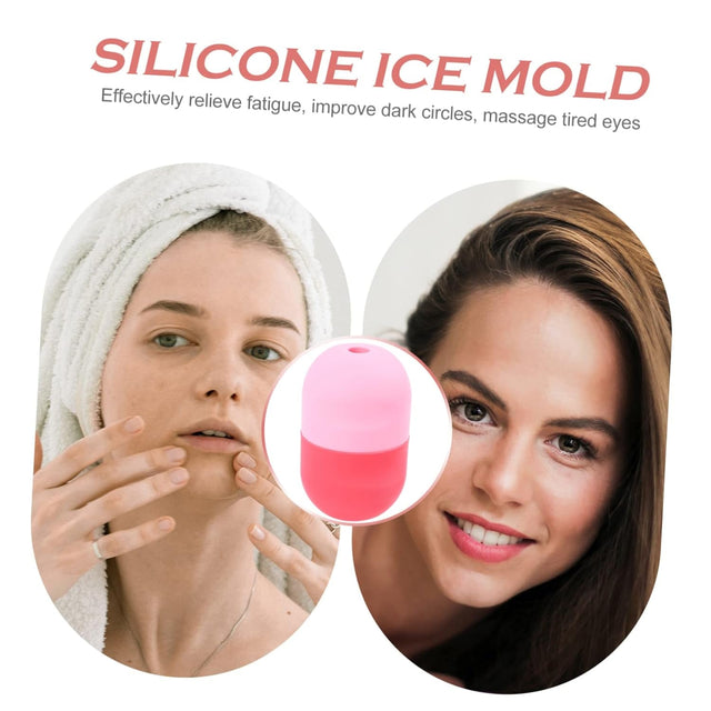 Silicone Ice Face Roller for Skincare Manual Massage Tool to Reduce Puffiness and Dark Circles Versatile Eye Roller for Men and Women for Sunburn Relief and Skin Care Routine