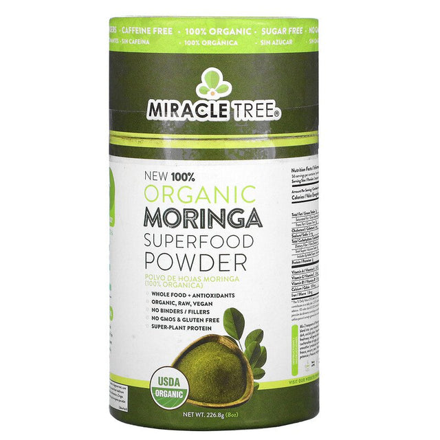 100% Organic Moringa Canister