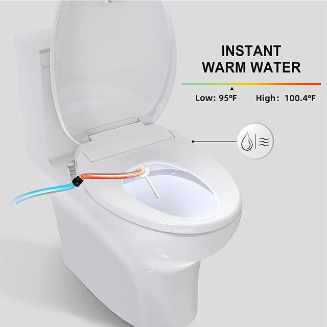 BUTT BUDDY Suite - Smart Bidet Toilet Seat Attachment (Cool & Warm Water Sprayer, Air Dryer & Heated Seat )