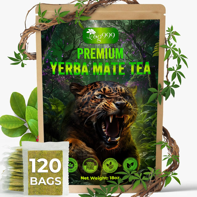 TOG999, Premium 120 Moringa Leaf Tea Bags, 100% Natural & Pure from Moringa Leaves. Loose Leaf Moringa Herbal Tea. Moringa Leaf Tea. No Sugar, No Caffeine, No Gluten, Vegan.