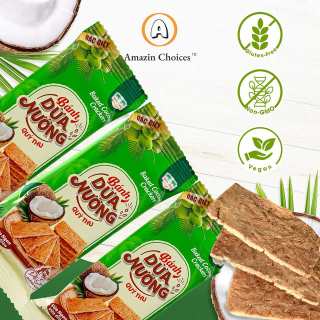 Amazin Choices COCO Crunch Coconut Crackers, 7.4 oz., 14 pk.