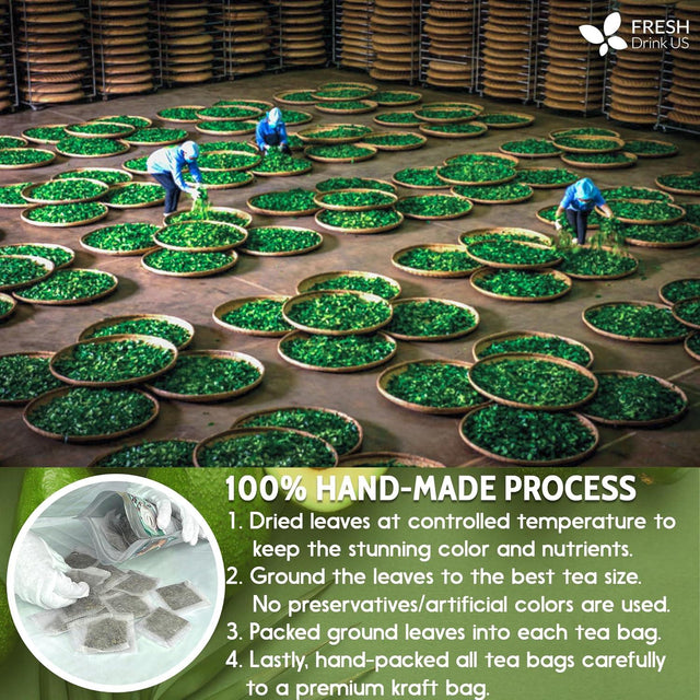 Natural Avocado Whole Leaves Dried, Tea Bags, 100% Pure from Avocado Leaves, Avocado Leaf Tea, Hojas de Aguacate Seca, No Additives, No Caffeine, Vegan