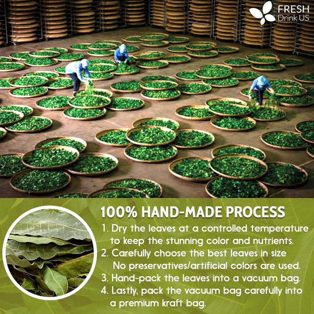 Mango Leaf, Whole Dried Leaves, Tea Bags, Powder, 100% Natural & Pure from Mango Leaves. Mango Dried Leaves. Loose Leaf Mango Herbal Tea. Mango Leaf Tea. No Sugar, No Caffeine, No Gluten, Vegan.