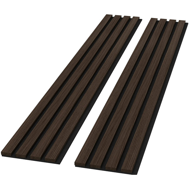 Solid Wood Acoustic Slat Wall Panels (Broad Strip)