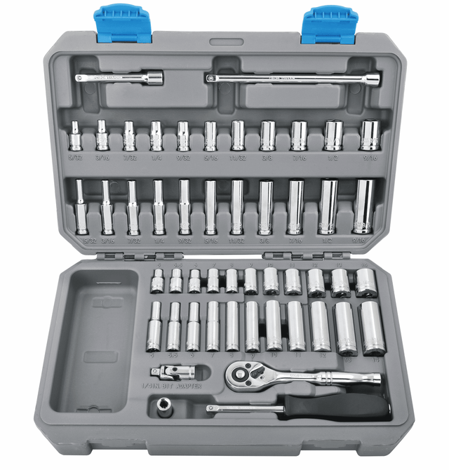 APOLLO TOOLS - DT0004-50 Piece ¼” Drive Socket Set