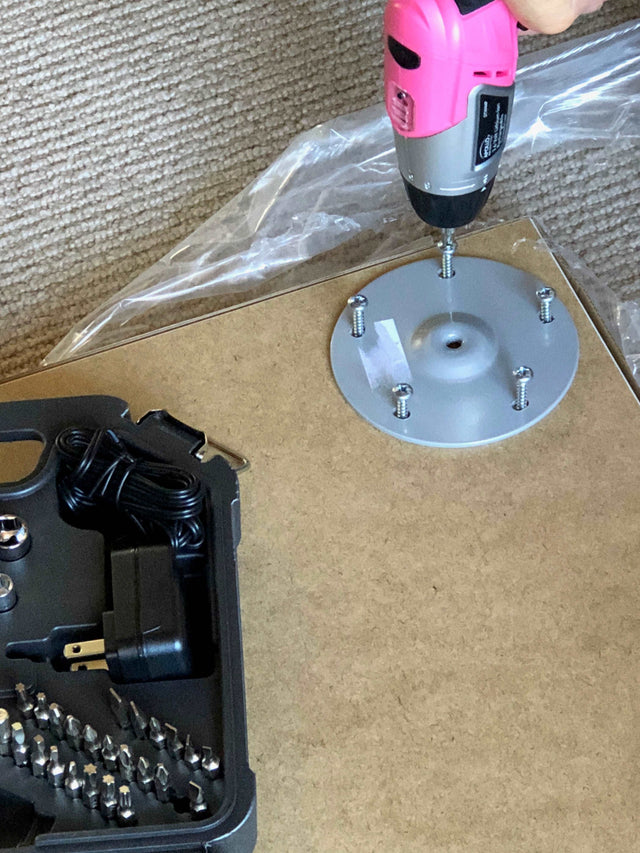 3.6 Volt Lithium-Ion Rechargeable Screwdriver with 45 Piece Accessory Set - Pink DT4944P