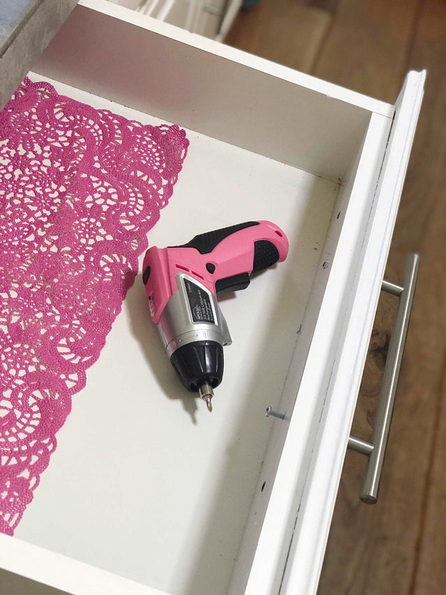 3.6 Volt Lithium-Ion Rechargeable Screwdriver with 45 Piece Accessory Set - Pink DT4944P