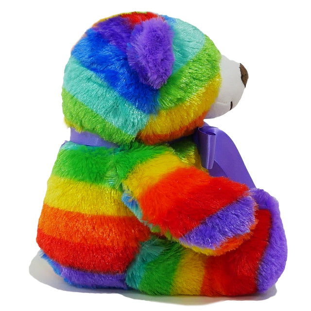Rainbow Teddy Bear Set of 2 - Plush Stuffed Animal Cuddly Soft 12 inch