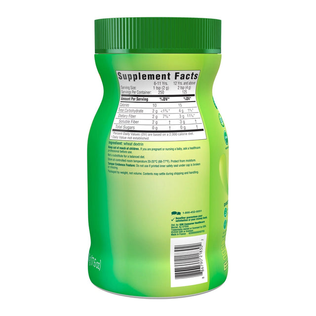 Benefiber Prebiotic Fiber Supplement, Unflavored