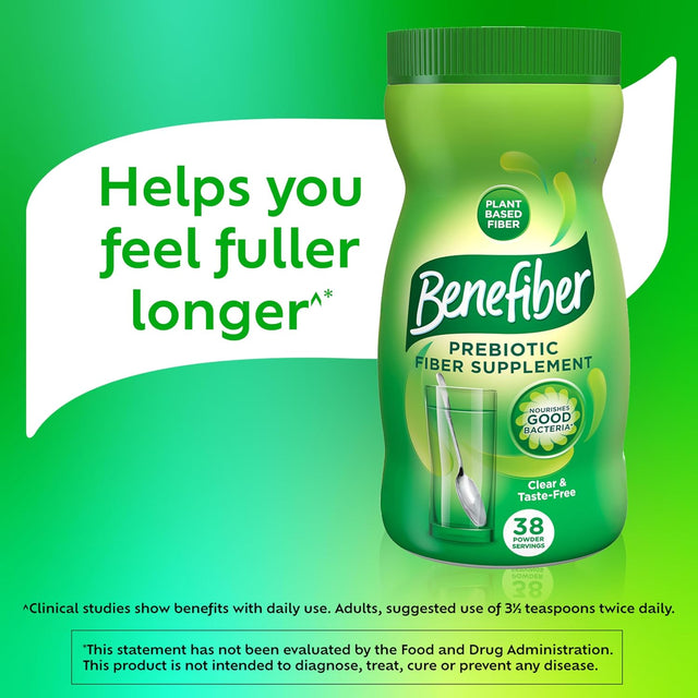 Benefiber Prebiotic Fiber Supplement, Unflavored