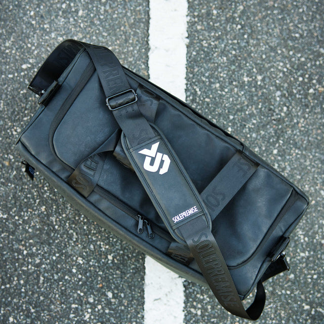 Black Leather Sneaker Duffle