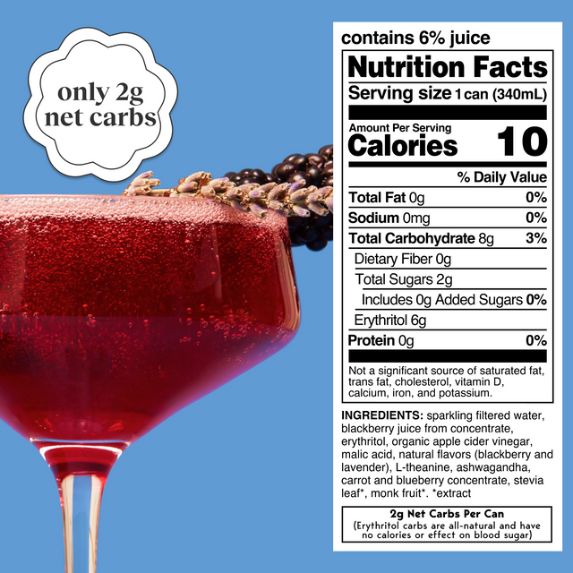 blackberry lavender (botanical soda | 12 pack)