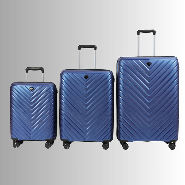 20-inch Blue Carry-On Hardcase Roller Luggage with 360° Wheels