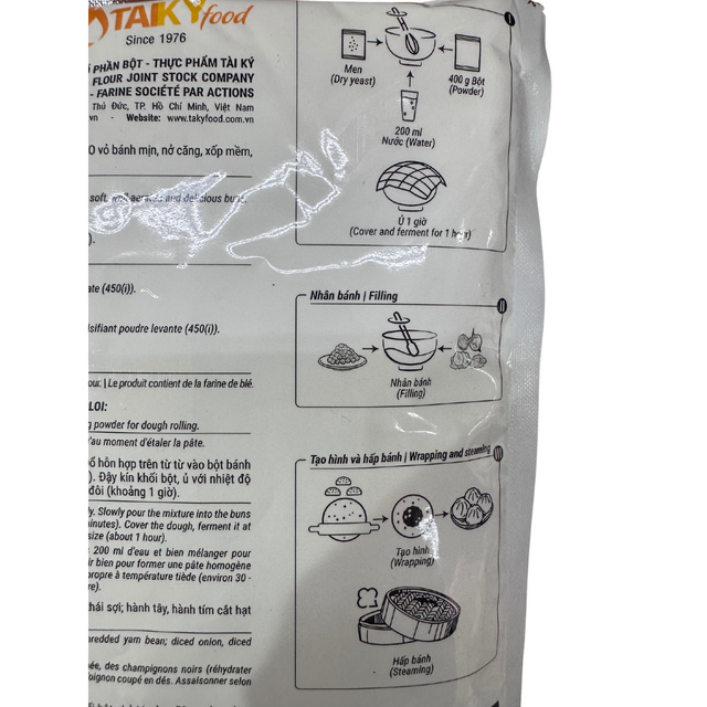 Tai Ky Foods Vietnamese Dumpling Flour ( Bột Bánh Bao ) - 400g 14.1oz