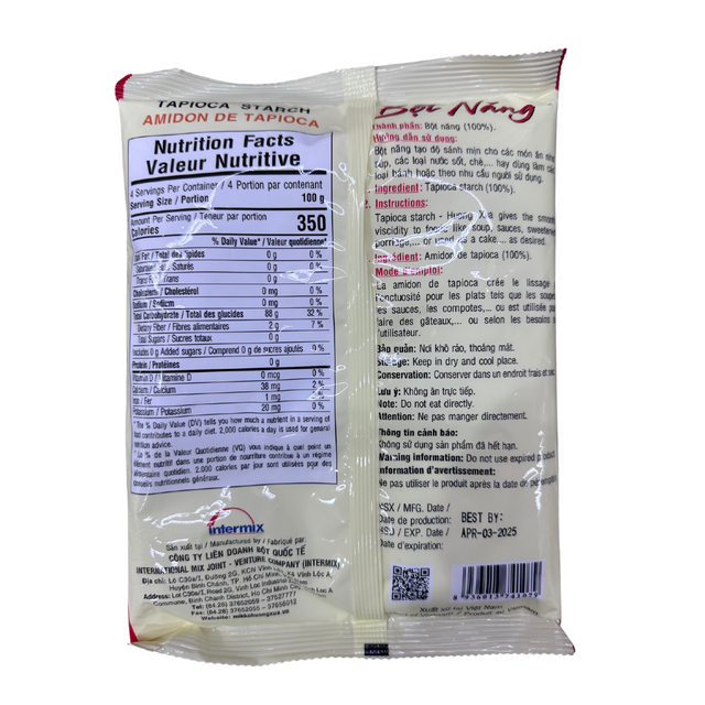 Huong Xua Vietnamese Tapioca Starch ( Bột Năng ) - 400g 17.1oz
