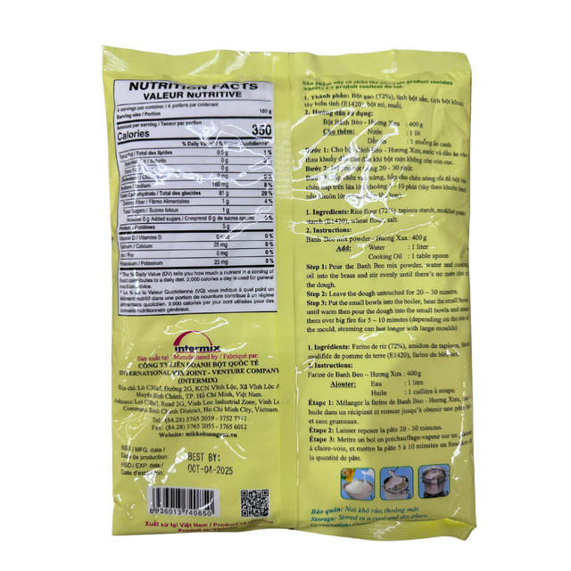 Huong Xua Vietnamese Rice Cake Flour ( Bột Bánh Bèo ) - 400g 17.1oz