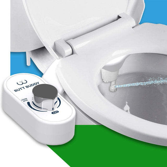 BUTT BUDDY Duo - Rear & Front Water Sprayer Bidet Toilet Attachment