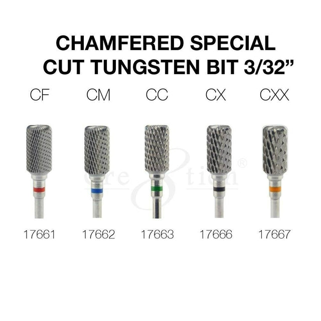 Chamfered Special Cut Tungsten Bit 3/32"
