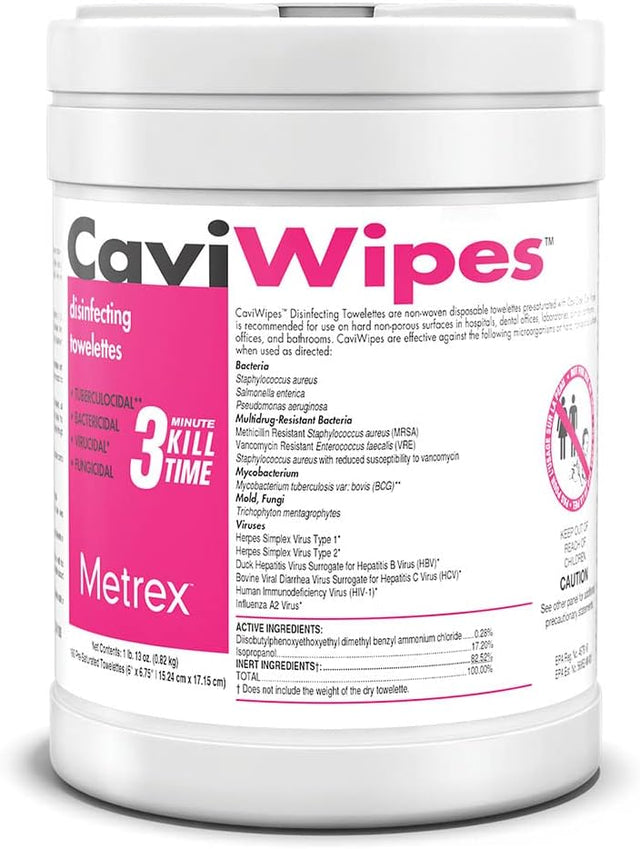 CaviWipes Disposable Germicidal Disinfecting Wipes