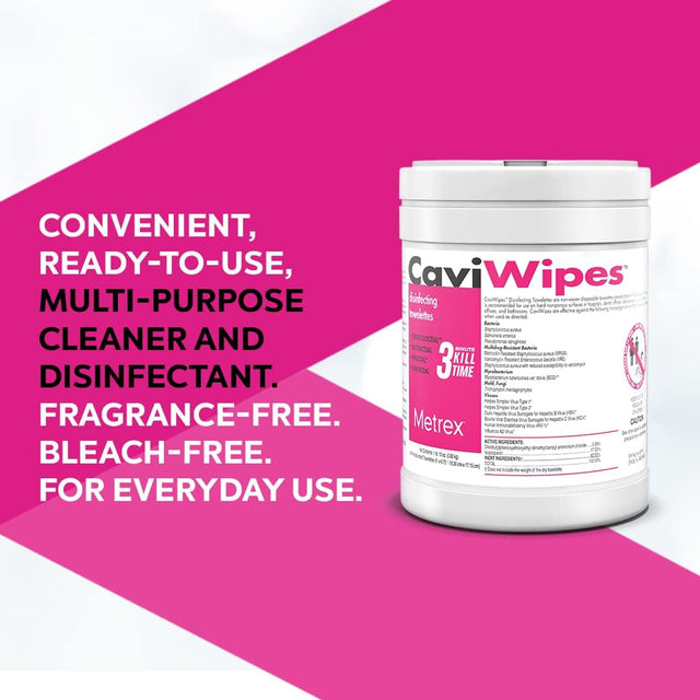 CaviWipes Disposable Germicidal Disinfecting Wipes