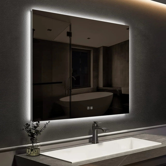 Compact Sleek Backlit LED Bathroom Mirror