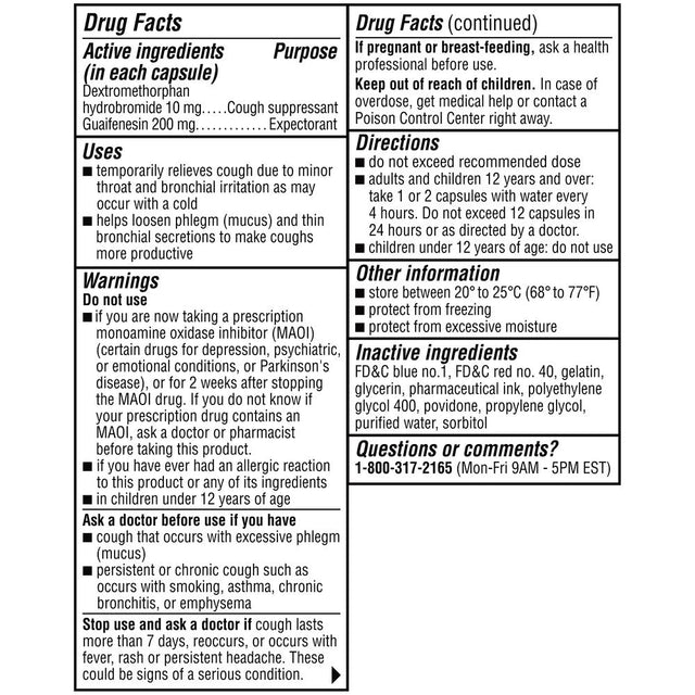 Coricidin HBP Chest Congestion & Cough Relief, Liquid Gels