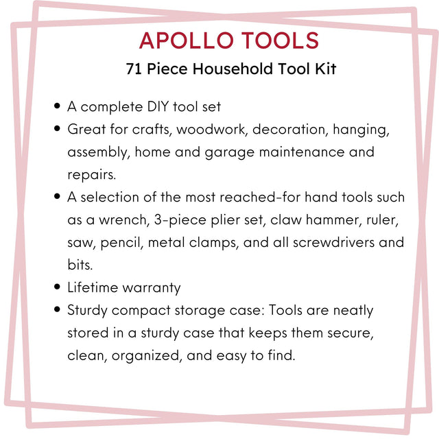 71 Piece Household Tool Kit - DT0204
