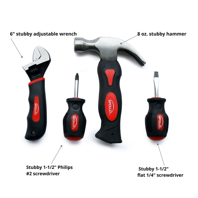 Four Piece Stubby Tool Set - DT0240