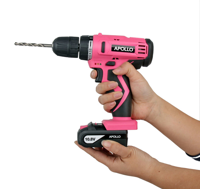10.8 Volt Lithium-Ion Cordless Drill with 30 Piece Accessory Set PINK - DT4937P