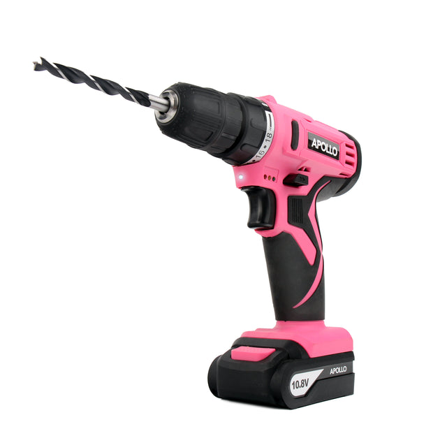 10.8 Volt Lithium-Ion Cordless Drill with 30 Piece Accessory Set PINK - DT4937P