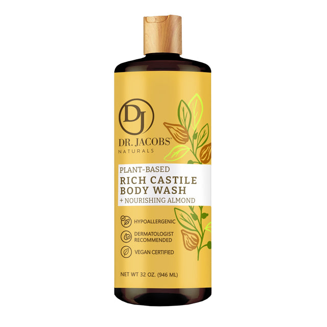 Almond Castile Body Wash (All American) 32 oz