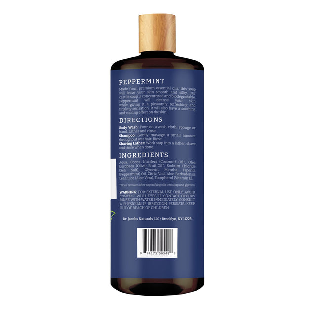 Peppermint Castile Body Wash (All American)
