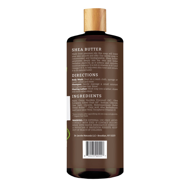 Shea Butter Castile Body Wash (All American)