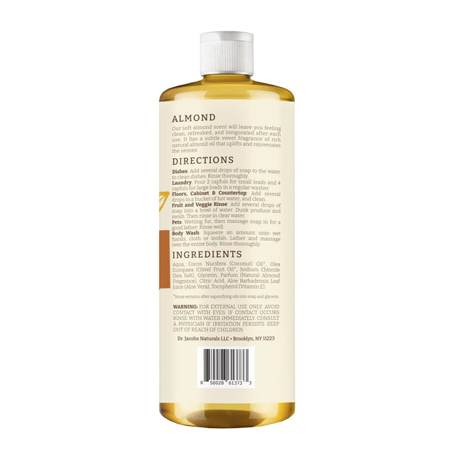 Almond All in 1 Castile Soap - Thin Formula