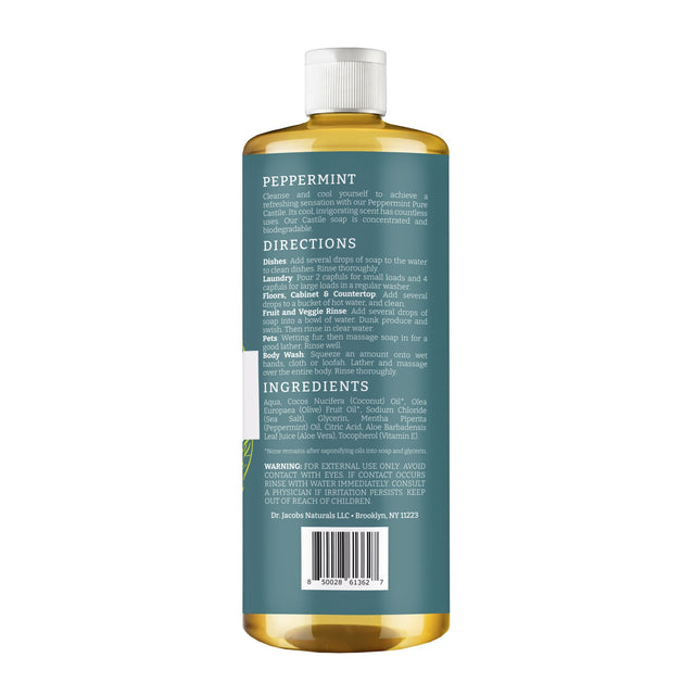 Peppermint All in 1 Castile Soap - Thin Formula