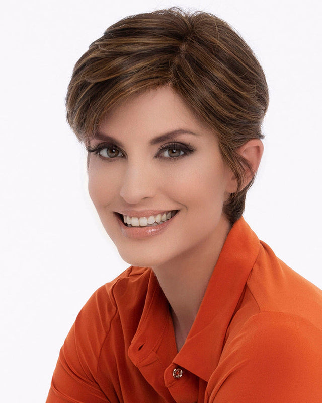 Paula (Exclusive) | Lace Front & Monofilament Top Human Hair Blend Wig by Envy