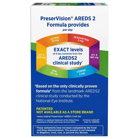 PreserVision AREDS 2 Eye Vitamin Supplement, 120 soft gels