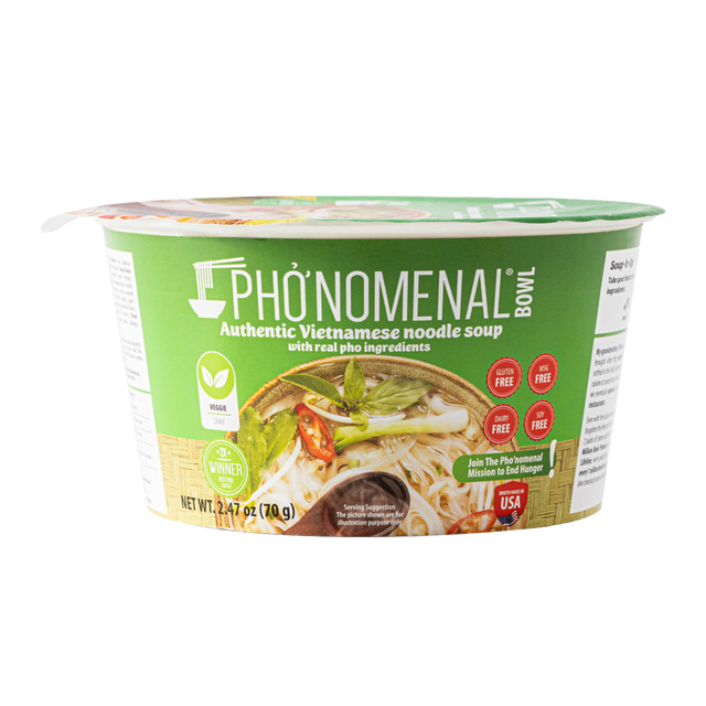 Pho’nomenal Bowl Instant Veggie Pho (Case of 6 Bowls)